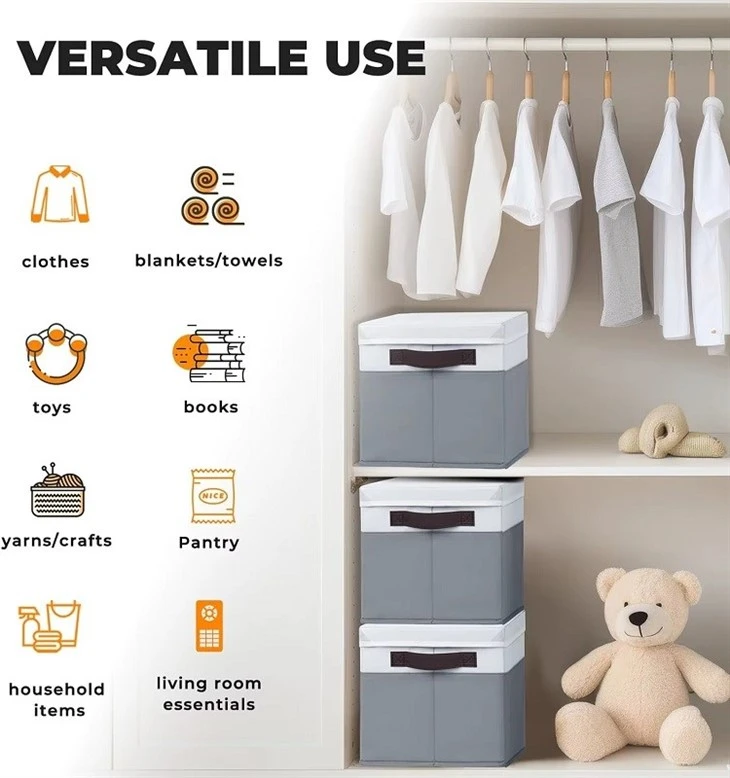 collapsible clothes storage box