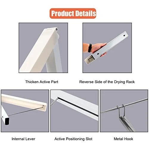 wall mounted folding clothes drying rack