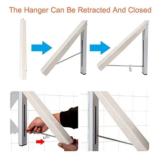 wall mounted foldable clothes drying rack
